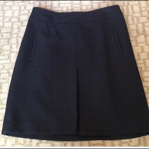 Black A-line skirt